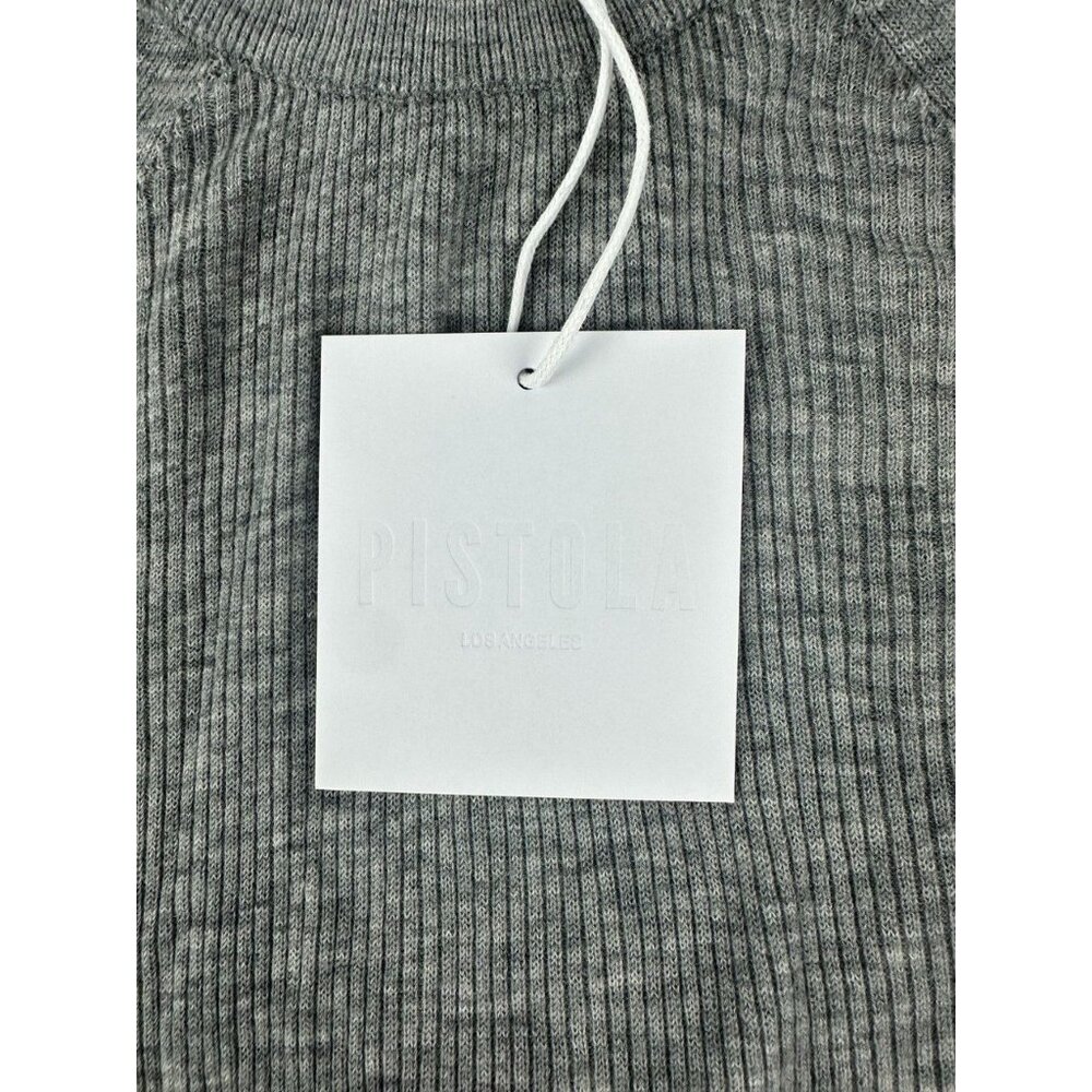 NWT Pistola Juno Feather Weight Sweater in Heather Charcoal Size Medium - Picture 6 of 10
